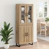 vidaXL Haut Armoire 2 pcs Ch&ecirc;ne artisanal Bois d'ing&eacute;nierie