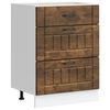 vidaXL Armoire de cuisine Lucca ch&ecirc;ne fum&eacute; bois ing&eacute;nierie