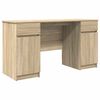 vidaXL Bureau Ch&ecirc;ne sonoma Bois d'ing&eacute;nierie 140 x 49 x 76 cm