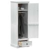 vidaXL Armoires avec tiroir Blanc 55 x 50 x 170 cm Pin massif
