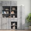 vidaXL Armoire de rangement mince gris b&eacute;ton 50x42,5x225 cm