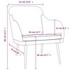 vidaXL Fauteuil Vert fonc&eacute; 63x76x80 cm Velours