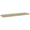 vidaXL Panneau de biblioth&egrave;que 8pcs Ch&ecirc;ne sonoma 40x10x1,5cm Agglom&eacute;r&eacute;