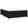 vidaXL Cadre de lit noir 140x200 cm tissu
