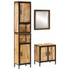 vidaXL Ensemble de meubles salle de bain 3 pcs fer et bois de manguier
