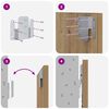 vidaXL T&ecirc;te de lit avec armoire avec tiroir 3 pcs Ch&ecirc;ne artisanal