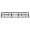 vidaXL Chenil d'ext&eacute;rieur avec toit pour chiens Acier 15,02 m&sup2;