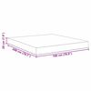 vidaXL Matelas de Lit avec matelas Gris clair 180 x 200 cm tissu
