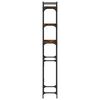 vidaXL Étagère de lave-linge chêne fumé 67x25x163 cm bois d'ingénierie