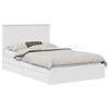 vidaXL Lit de Rangement Blanc 120 x 190 cm Bois d'ing&eacute;nierie