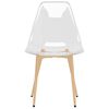 vidaXL Chaises à manger lot de 4 Transparent PET