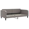 vidaXL Lit de jour avec matelas taupe 100x200 cm tissu