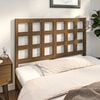 vidaXL T&ecirc;te de lit Marron miel 125,5x4x100 cm Bois massif de pin