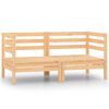 vidaXL Canap&eacute; &agrave; 2 places de jardin Bois de pin solide