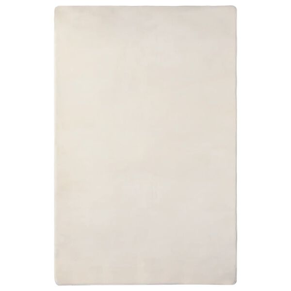 vidaXL Tapis peluche Cr&egrave;me 230x160 cm