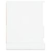 vidaXL Meuble TV blanc brillant 93x35,5x45 cm bois d'ing&eacute;nierie