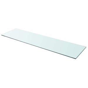 vidaXL Panneau pour &eacute;tag&egrave;re Verre transparent 110 x 30 cm
