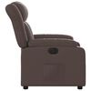 vidaXL Fauteuil inclinable &eacute;lectrique Marron Similicuir