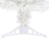 vidaXL Arbre de No&euml;l artificiel pr&eacute;-&eacute;clair&eacute; blanc 64 cm fibre optique