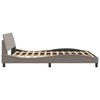vidaXL Cadre de lit Dover taupe 160x200 cm tissu