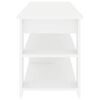 vidaXL Support de t&eacute;l&eacute;vision Blanc 100 x 40 x 50 cm