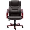 vidaXL Chaise de bureau Marron Cuir v&eacute;ritable