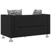 vidaXL Jeu de canap&eacute; &agrave; 2 places et &agrave; 3 places Cuir synth&eacute;tique Noir