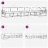 vidaXL Ensemble de canap&eacute;s d'ext&eacute;rieur 6 pcs Naturel et Noir