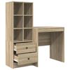vidaXL Bureau avec tiroir 2 pcs Ch&ecirc;ne Sonoma