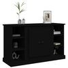 vidaXL Buffet Noir 100x35,5x60 cm Bois d'ing&eacute;nierie