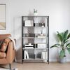 vidaXL &Eacute;tag&egrave;re Gris Sonoma 82 x 32 x 144,5 cm Bois d'ing&eacute;nierie