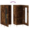vidaXL Buffet Ch&ecirc;ne fum&eacute; 34,5x34x90 cm Bois d'ing&eacute;nierie