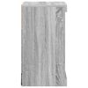 vidaXL Buffet avec lumi&egrave;res LED sonoma gris 41x37x67 cm