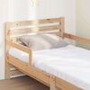 vidaXL Cadre de lit avec matelas Marron 80 x 200 cm Bois de pin massif