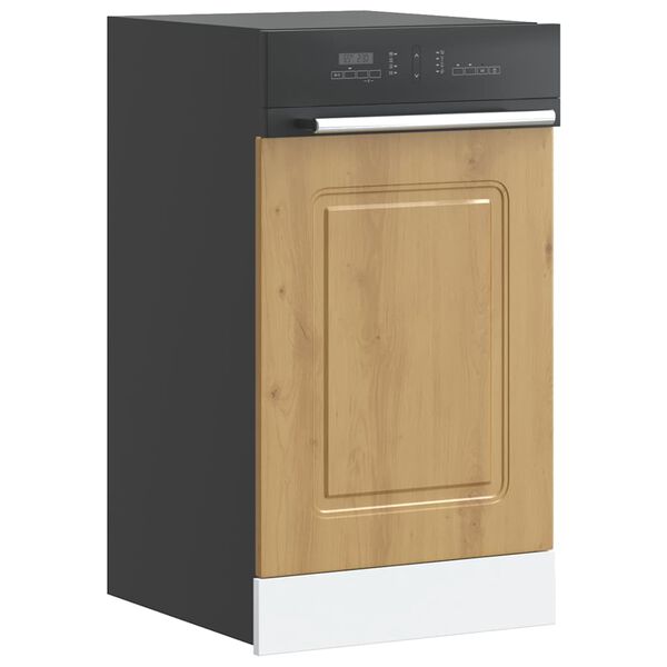 vidaXL Panneau de lave-vaisselle Kalmar ch&ecirc;ne artisanal 45x1,5x67 cm