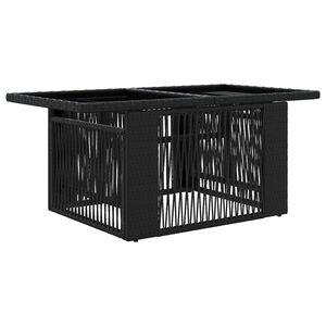 vidaXL Table de jardin relevable Noir 100 x 55 x 37 cm