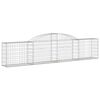 vidaXL Paniers à gabions arqués 8 pcs 300x30x60/80 cm Fer galvanisé