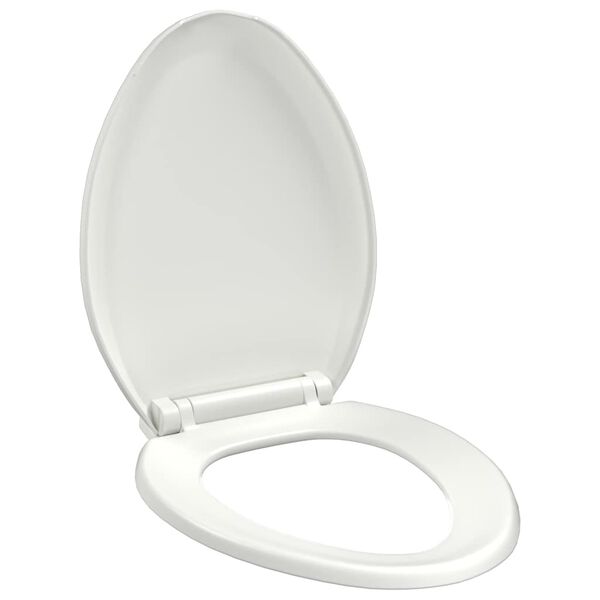 vidaXL Abattant WC &agrave; fermeture en douceur Lib&eacute;ration rapide Blanc