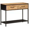 vidaXL Table console 100x35x76 cm bois massif de manguier et fer