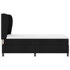 vidaXL Lit &agrave; ressorts avec matelas Noir 90 x 200 cm tissu