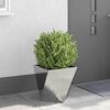 vidaXL Jardini&egrave;re 2 pcs Argent 40 x 40 x 40 cm Acier inoxydable