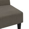 vidaXL Canap&eacute;-lit &agrave; 2 places avec tabouret Gris fonc&eacute; Tissu microfibre