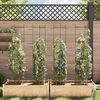 vidaXL Cages &agrave; tomates 4 pcs 154 cm acier et PP