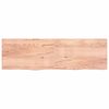 vidaXL &Eacute;tag&egrave;re murale marron clair bois ch&ecirc;ne massif trait&eacute;