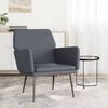 vidaXL Fauteuil Gris fonc&eacute; 62x79x79 cm Velours