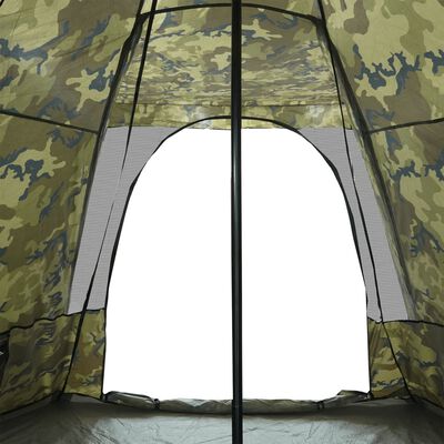 vidaXL Tente familiale tipi 6 personnes camouflage imperméable