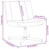 vidaXL Chaise pivotante Gris clair 63 x 75 x 76 cm tissu