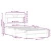vidaXL Cadre de lit sans matelas ch&ecirc;ne sonoma 100x190 cm