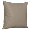 vidaXL Canap&eacute; 2 places avec oreillers taupe 120 cm tissu microfibre