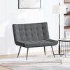 vidaXL Banc gris fonc&eacute; 110x74x84 cm velours